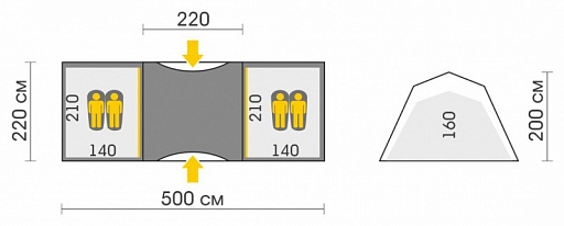 картинка Палатка Base 6 от интернет магазина