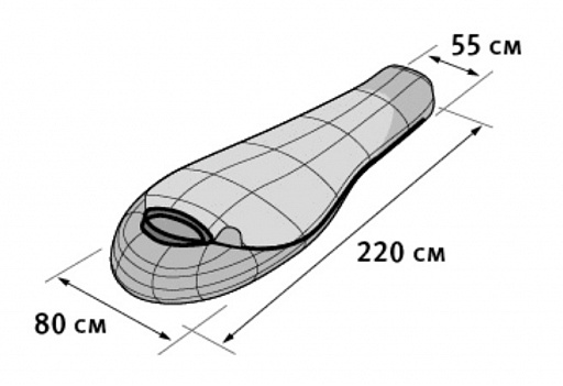 картинка Спальный мешок Tibet (Left)  от интернет магазина