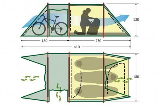 картинка Палатка Tunnel 3 от интернет магазина