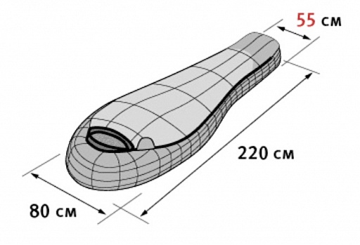 картинка Спальный мешок Mountain (Right)  от интернет магазина