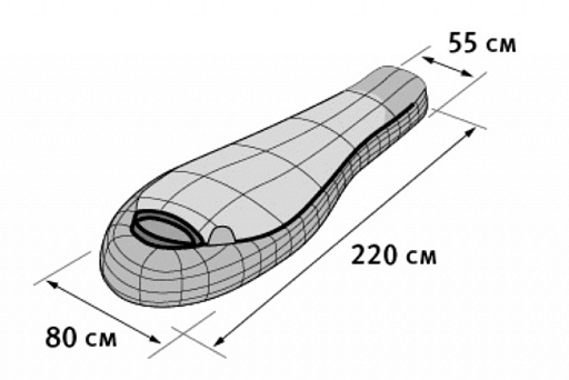 картинка Спальный мешок Nord (Left) от интернет магазина